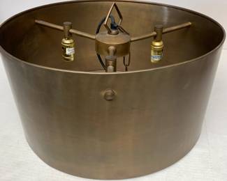 Hefty Bronze Hanging Light