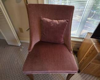 velour chair