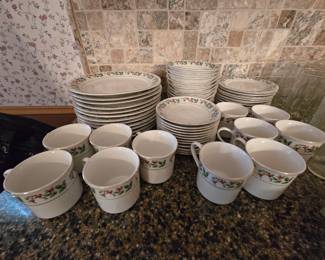 3 sets of Gibson  Christmas china