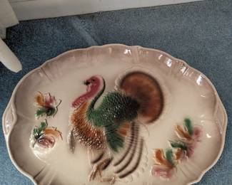Beautiful turkey platter for all your Thanksgiving feasts