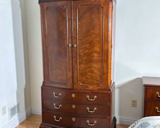 Chippendale Style Armoire By Baker Furniture