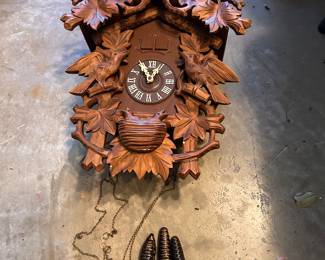 THORENS vintage cuckoo clock made in Switzerland