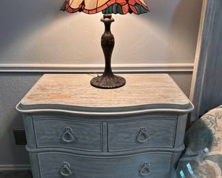 matching HOOKER gray wood night stand