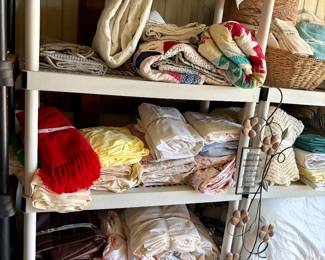 Vintage linens and quilts