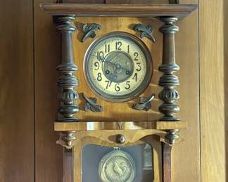 Antique German Wall Clock