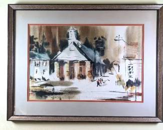 Avie Biedinger Impressionist Watercolor Painting