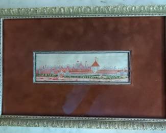 Stevengraph Of Cincinnati Music Hall Expo