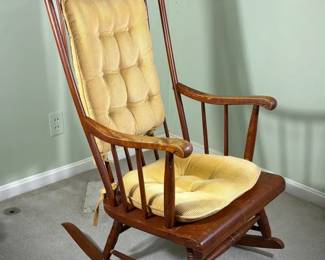 Vintage Nichols and Stone Maple Harvest Rocking Chair