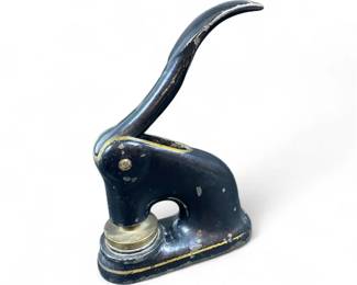 Antique Professional Cast Iron Seat Seal Embosser