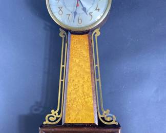 Sessions Vintage Wooden Banjo Wall Clock