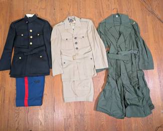 1960s Marine Officer Dress Uniforms And Raincoat