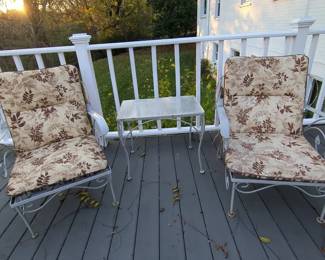 Pair of Vintage Metal Chains, Table Cushions