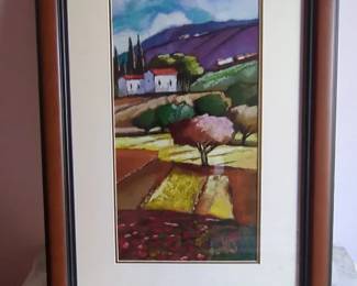 Tuscan Landscape by Slava Brodinsky Wheat Fields Signed Numbered