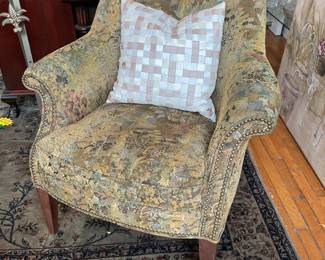 Jacquard tapestry club chair $200 + tax