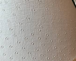 Luxury post modern white ostrich lather floor lamp $100 + tax