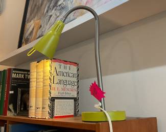 Vintage chartreuse IKEA desk lamp $16 + tax