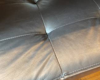 Metallic gray tufted bench $80 + tax