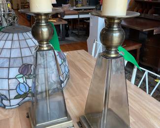 Restoration hardware inspired bronze candlestick holders $160 + tax for set