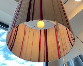 Handmade yarn pendent lamp $110 + tax