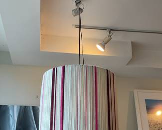 Handmade yarn pendent lamp $110 + tax