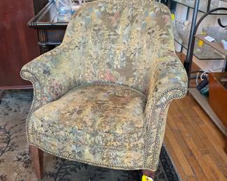 Jacquard tapestry club chair $175 + tax