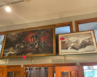 S. Martyl “Glacial Stripe” acrylic watercolor on handmade paper $245 + tax