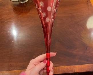 Hungarian trumpet glass set (4) $75 + tax