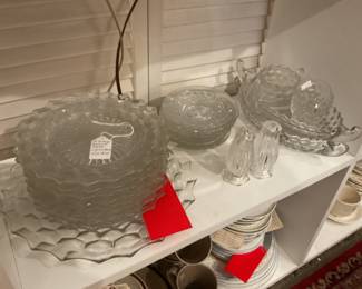 Vintage fostoria plates (17) $25 + tax