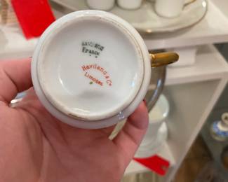 Limoge espresso cups