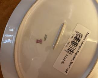 Limoges porcelain bowl and plate $62.50 + tax