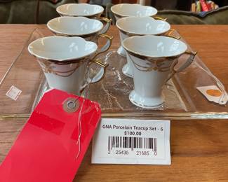 GNA porcelain teacup set $25 + tax
