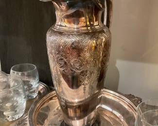 Silver plated pitcher