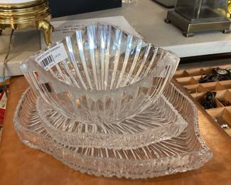 Brilliant cut crystal centerpiece $22.50 + tax