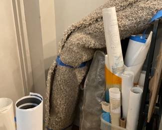 Large wool, shag rug, cream