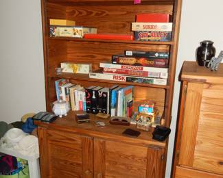 VINTAGE CARGO BOOKCASE DRESSER
