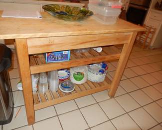 MAPLE BUTCHER BLOCK WORK ISLAND