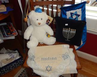 JUDIACA AND ANTIQUE CHAIR