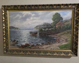 Antique signed oil painting