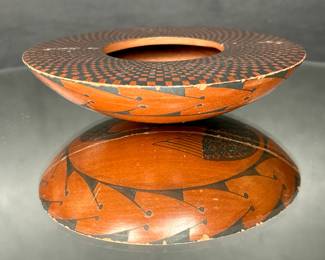 Vintage Letty Rodriguez & Mata Ortiz pottery bowl