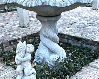 Vintage 1970s Garden Fountain by Henri Studiosr