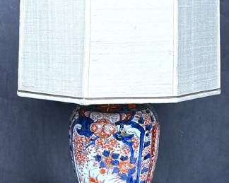 Antique Chinese Imari Porcelain vase which has been converted into a table lamp