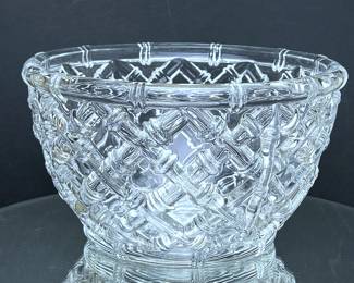 Crystal bowl by Tiffany & Co from the 'Bamboo' line