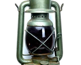 Vintage Embury MFG Co Warsaw N.Y. No. 150 Red Globe Lantern, Little Supreme