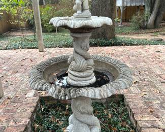 Vintage 1970s Garden Fountain by Henri Studiosr