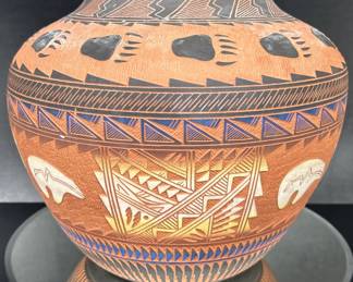 Acoma Pueblo Native American Pottery by Wilbert "Junior" & Diane Aragon