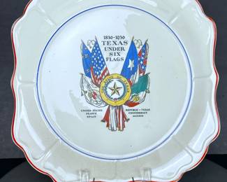 1936 Texas Centennial Commemorative Plate