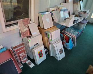 Canvases in all shapes and sizes.