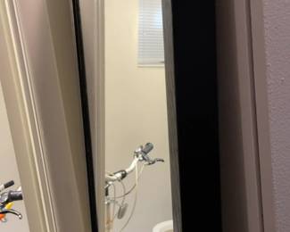 Black Framed Mirror (16” x 63”)