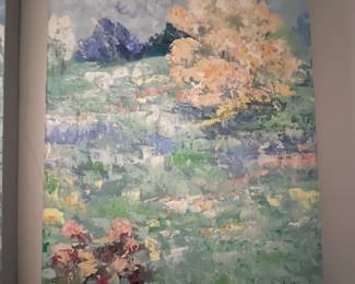Impasto Floral Landscape Oil Painting #2 (30” x 40”)
