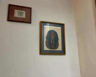 Framed Egyptian Papyrus (16.5” x 20”)